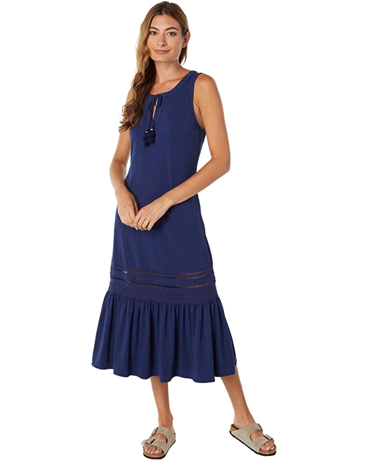 Tommy Bahama Dresses Marina Slub Sleeveless Midi Dress