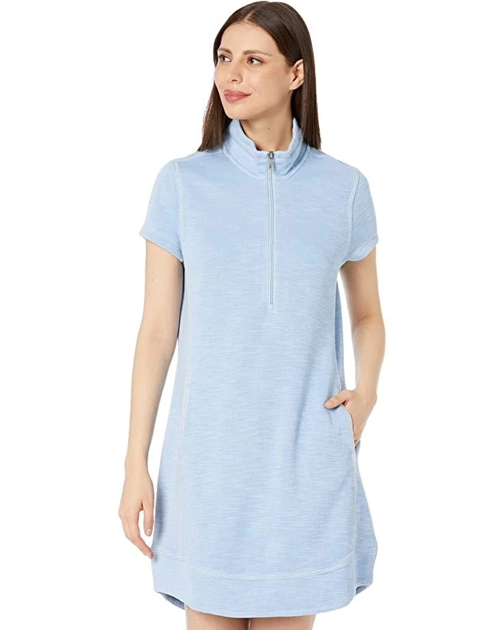 Tommy Bahama Dresses Tobago Bay 1/2 Zip Short Sleeve Dress - Image 5