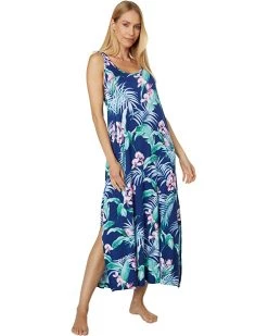 Tommy Bahama Sleepwear Tropical Sleeveless Maxi Gown