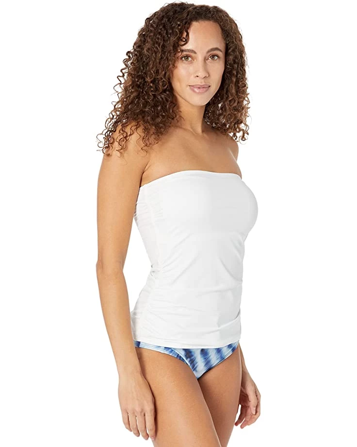 Tommy Bahama Swimwear Pearl Long Shirred Bandini - Image 5