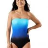 Tommy Bahama Swimwear Island Cays Engineered Bandeau One-Piece
