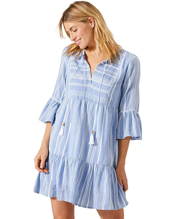 Tommy Bahama Dresses Just Beachy Stripe Tier Dress