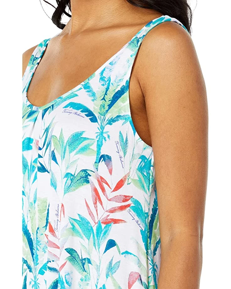 Tommy Bahama Sleepwear Pleat Front Tank Chemise - Image 3