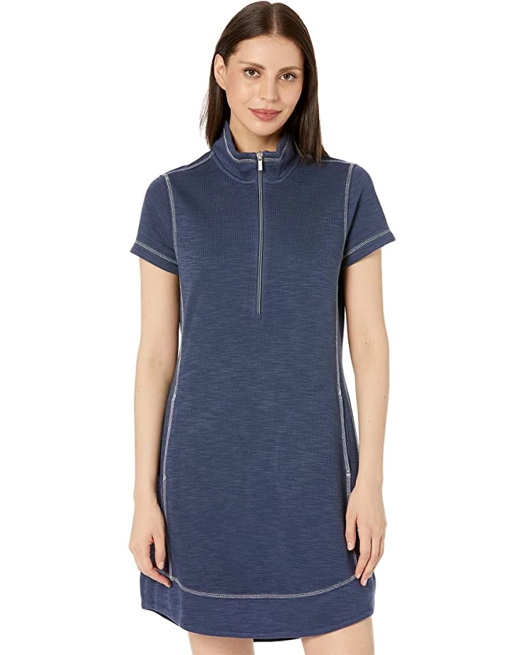 Tommy Bahama Dresses Tobago Bay 1/2 Zip Short Sleeve Dress - Image 6