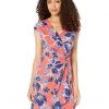 Tommy Bahama Dresses Clara Oasis Petals Short Sleeve Dress