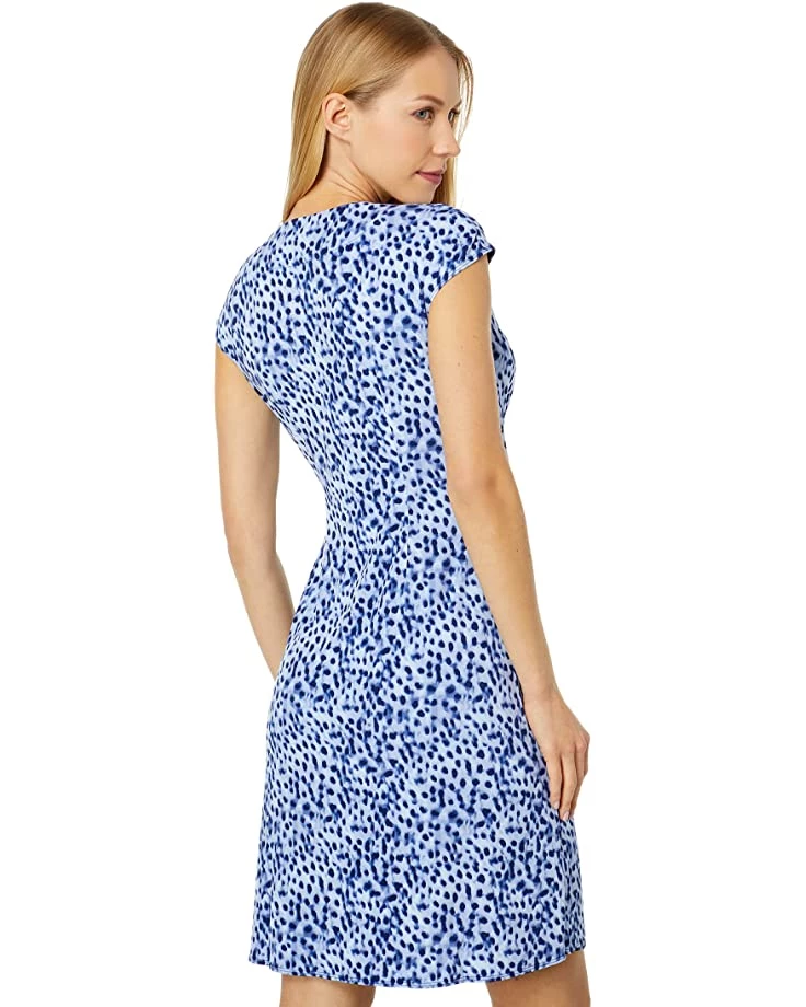 Tommy Bahama Dresses Clara Lagoon Leopard Short Sleeve Dress - Image 2