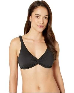 Tommy Bahama Swimwear Pearl Underwire Over the Shoulder Twist Front Bra