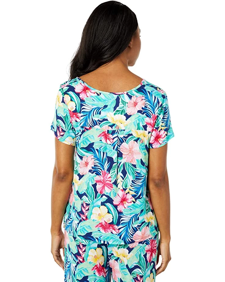 Tommy Bahama Sleepwear Short Sleeve Cropped PJ Set - Image 3