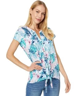 Tommy Bahama Shirts & Tops Linnea Hibiscus Haven Short Sleeve Camp